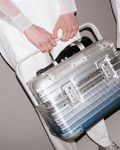 dior rimowa champagne case|Dior and Rimowa.